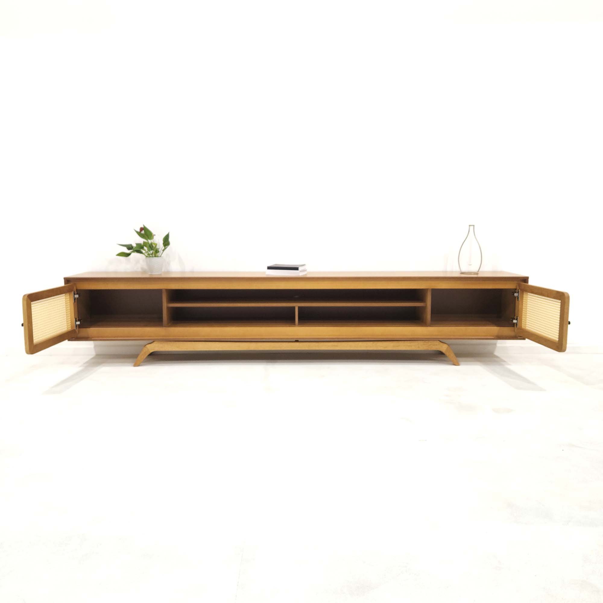 Rack Sala TV Até 75 Polegadas Ricco 273 Cm Laminado Portas